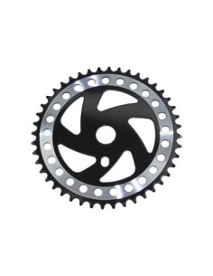 Steel Chainring Cw358 1/2 X 1/8 44t Chrome/Black.